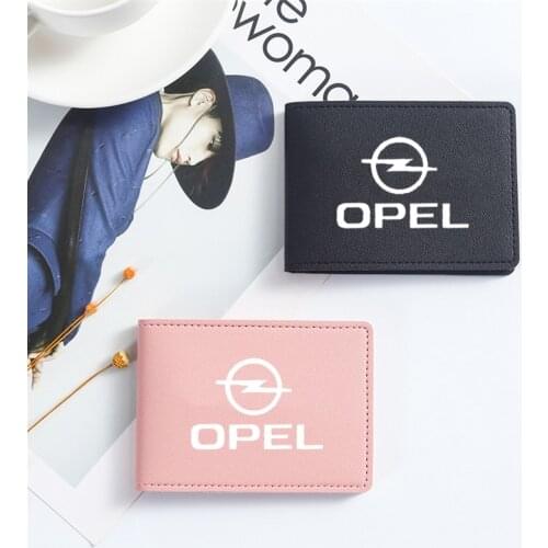 Car Styling Auto Bag Card Package Driver License stickers Genuine Leather wallet For opel astra j corsa d astra astra k vectra b