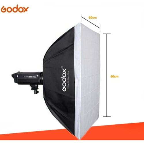 Godox 24"x 24" 60*60cm Softbox Reflective Soft box Diffuser with Bowens Mount for Pro Photography Studio Strobe Flash Light