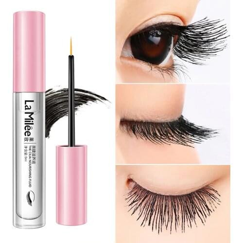 LA MILEE Eyelashes Growth Serum 5ml Hair Care Eyebrow Fast Growth Liquid Essential Oil Pro Women Makeup Eyelash Enhancer TSLM1