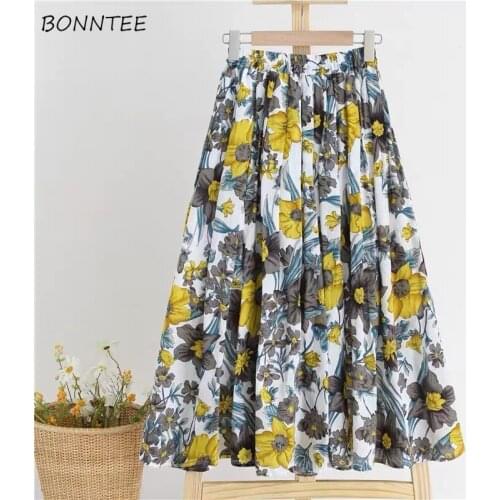 Skirts Women Dot Summer Design Soft Leisure Vintage Elegant 3 Colors Hot Sale Loose Daily All-match High Waist Beach Feminine