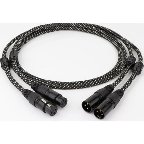 1 Pair X 4011 5N OCC Copper Conductor Audio Balance Interconnect Cable With NEUTRIK XLR Plug Connector HIFI Audio XLR Plug Cable