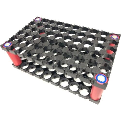 10pcs/lot 6*10 Cell 18650 Batteries Holder Bracket Cylindrical Battery Pack Fixture Anti Vibration Case Storage Box Container