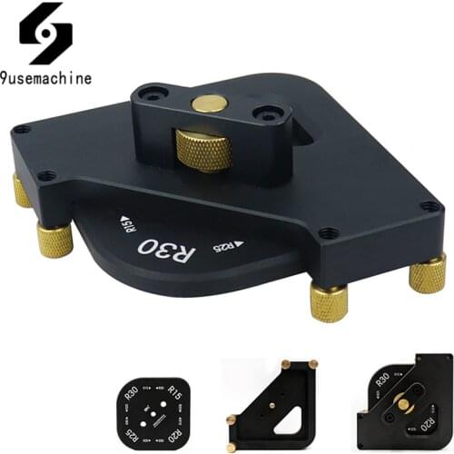 4 in 1 Corner Radius Quick-jig Router Table Template Jig Arc Angle Half Fillet Locator Jig For Woodworking Trimming Tools
