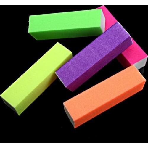 50pcs/set Buffer Block Polish Manicure Pedicure Sanding Nail Art Tool Sponge random color Nail Polisher Salon Nail Accessories