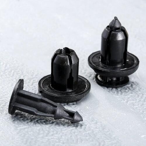 50Pcs Front Bumper Fender Nylon Retainer Rivets Plastic Clips Fastener Fits 10mm Hole for Honda Accord Civic Acura 91503-SZ3-003