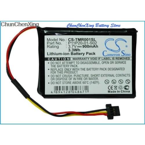 Cameron Sino 900mAh Battery P11P20-01-S02 for TomTom XXL 540S, Route XL, 540M, 540T, 540TM, 550,550M,550T,550TM, XXL540, XXL540S
