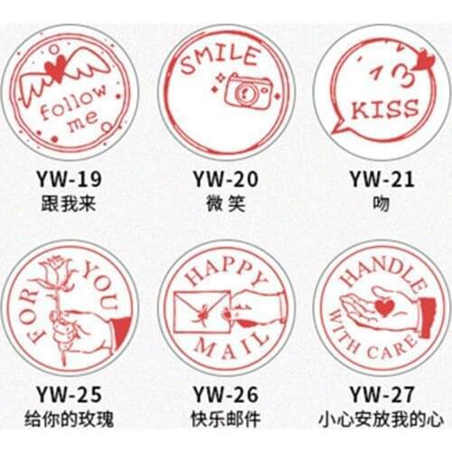 English phrases Wax Seal Stamps Retro25 mm Antique Wooden Sealing Scrapbooking Craft Wedding Decorative Invitation