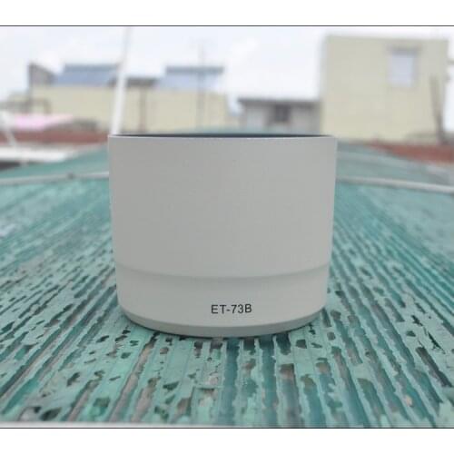 White Lens Hood Shade ET-73B for Canon EF 70-300mm F4-5.6 L IS USM Lens Replace Canon ET73B Tripod mount ring