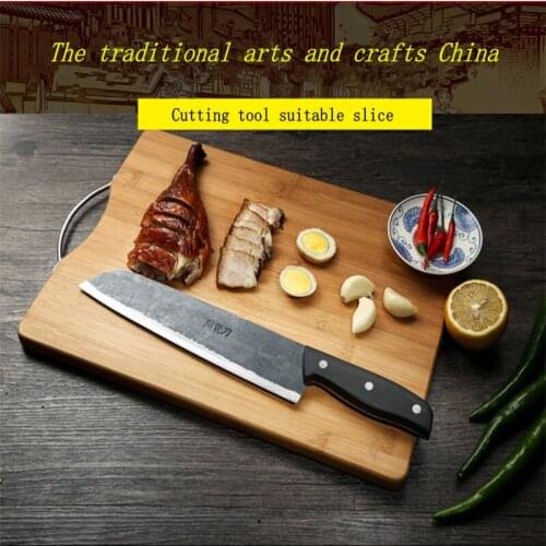 Free Shipping ZHOU Forged Chef Cleaver Slicing Meat Fruit Vegetable Knife Eviscerate Bone Knife Kitchen Multi-use Cooking Knives