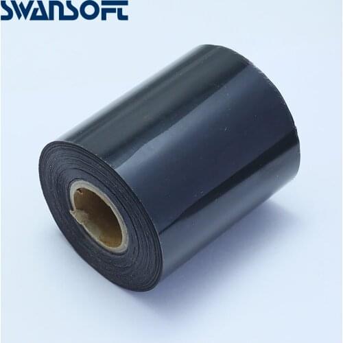 SWANSOFT Black 8cm*120m Hot Foil Stamping Paper For Stamp Machine DIY Invitation Logo