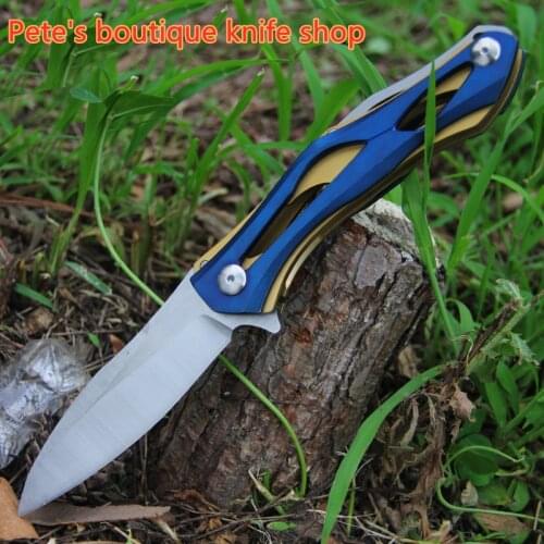 R Ball Quick-Opening Folding Knife, High-Quality Leader Outdoor Survival Knife,Collection Value Knives,Hunting Knives Hand Tools