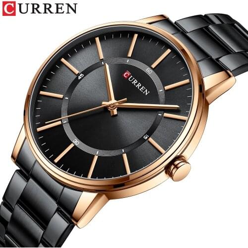 CURREN Watch Man Luxury Brand Fashion Simple Wristwatch Ultra-thin Business Quartz watches Male Waterproof Sports Clock