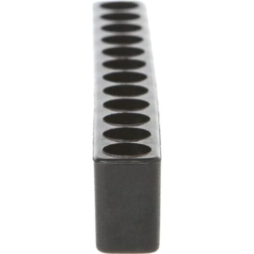 W3JA Screwdriver Hole 10/12 Holes Hex Shank Bit Holder Plastic Head Storage Case Tool