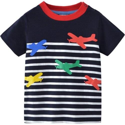 Funnygame Toddler Summer T shirts Cartoon Printed New 2020 Baby Cotton Clothing Casual Tees Tops Boys T shirts