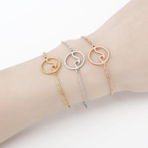 Europe and the United States new stainless steel bracelet Hawaii beach wave bracelet MATO PARIS jewelry accessories