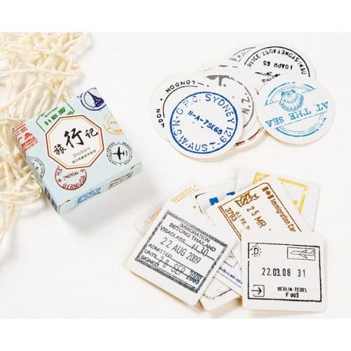 40pcs/box Cartoon Stickers Adhesive Stickers DIY Decoration Stickers Stationery Stickers Escolar Papelari