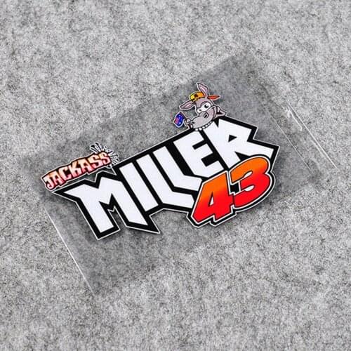 Cartoon Funny Donkey Car Stickers Motorcycle Bike Decals Reflective for JACK MILLER 43 12*8cm