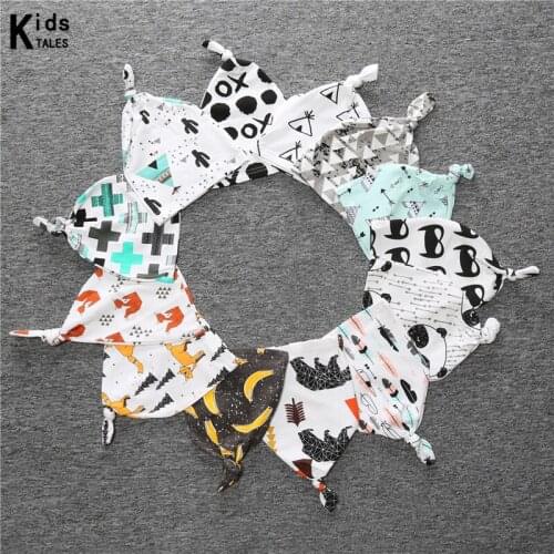 2020 New Baby Boys Girls Hats Kids Clothing Accessories Cotton Pointy Caps Cute Print Baby Caps Hot Sale Four Seasons RDP-001