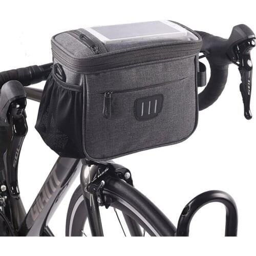 Bicycle Front Bag Folding Touch Screen Cycling Backpacks Multifunctional Nylon Balance Handlebar Bag MTB Bicycle Accessories