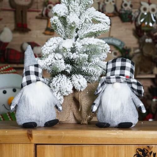 Christmas Decorations For The Elderly In The Forest Without A Face Doll Sitting Posture Doll Gift For Children abc213