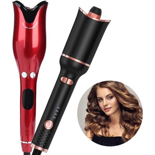 Automatic Hair Curler Ceramic Curling Irons Professional Crimping Hair Iron Curling Wand Hair Tools Waver Tongs LCD Display