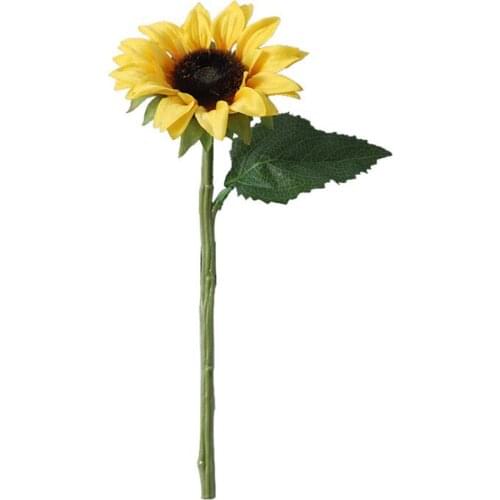 Wedding Party Decoration Artificial Flower 50cm Fake Sunflower Floral Accessories Silk Home Beautiful Bouquet