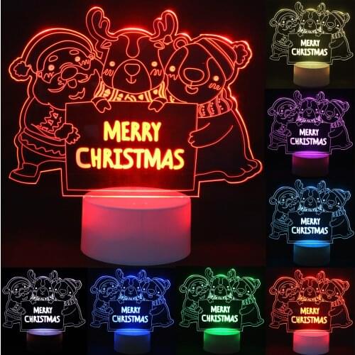 3D LED Illusion Lamp Light, Christmas Gift Night Light Lamp 16 Colors Change with Remote,Valentines Day Present/Birthday/Room