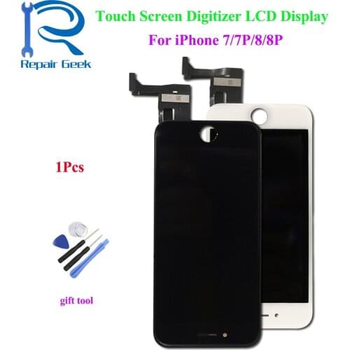 RepairGeek AAA Quality For iPhone 7 8 Plus LCD With 3D Force Touch Screen Digitizer Assembly Display No Dead Pixel