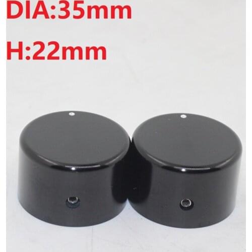 1PCS 35 *22 Knobs Aluminum Alloy Solid Knob Volume Potentiometer Knob HIFI Audio Amplifier Knob