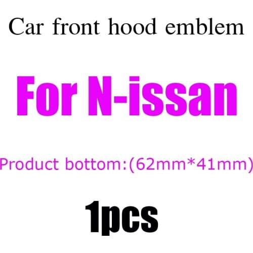 1pcs 3D metal car front hood logo badge creative emblem decoration sticker accessories for Nissan Juke march maxima sunnyphy