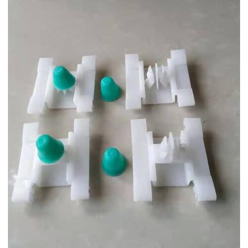 10Pcs Plastic Car Door Trim Bump Strip Clips Molding Short Stem Fit for VW Volkswagen Golf MK3 Auto Fastener