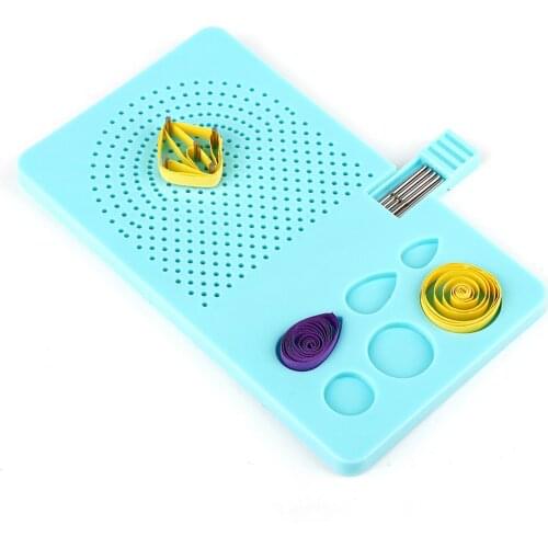 16x9.2cm Paper Quilling Board with 20 Pins Grid Guide DIY Quilling Winder