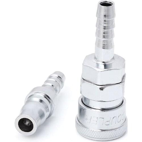2Pcs 8mm Pneumatic Air Line Hose Quick Release Coupler Connectors Compressor