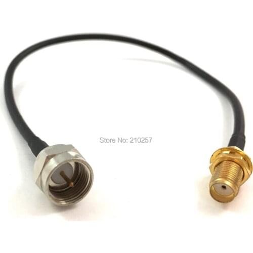 5pcs F to Sma Connector F male to Sma Female Extension Cable RG174 20cm For 4G Router