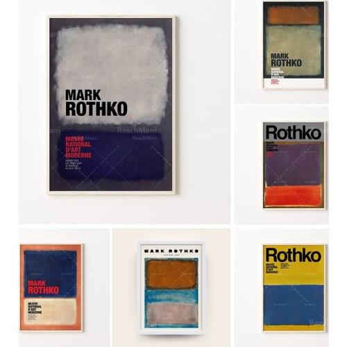 Famous Mark Rothko Abstract Multicolor Wall Art Canvas Painting Posters and Prints Living Room Gallery Home Decoration