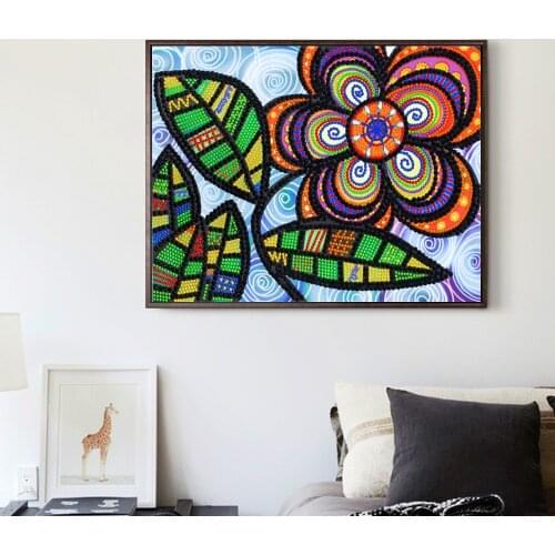 Special Shaped Diamond Painting Flower Mandala 5D DIY Diamond Embroidery Art Kits Home Decor Rhinestone Cross Stitch Decoration