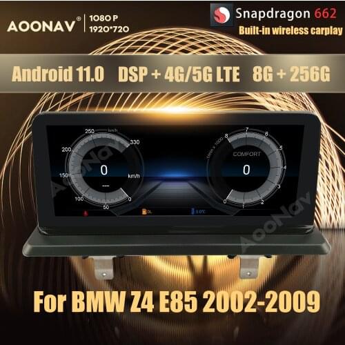 8+256GB Android 11.0 Snapdragon 662 car radio GPS For BMW Z4 E85 2002-2009 multimedia player Head Unit Auto Radio Stereo