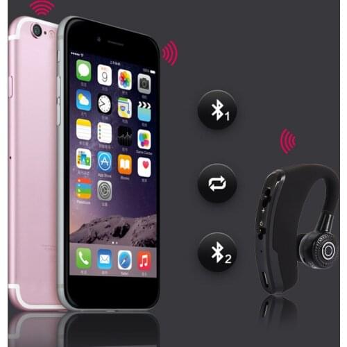 V9 Wireless Headphones Bluetooth Earphones Waterproof Earpieces Sport Earbuds For OPPO Huawei Iphone Xiaomi TWS Business Headset