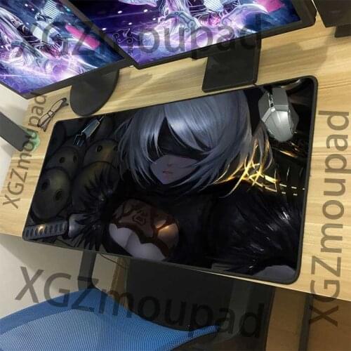 XGZ big mouse pad sexy big breast temptation HD customized animation Mouse Pad Black lock animation Neil: automatic computer tab