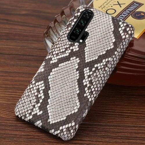 100% Genuine Python Leather Case For Honor 20 Pro 10i 20i 30S 30 Pro 10 9 Lite Snakeskin Cover For 10X 9X 8X V30 Pro V20 V10 V9
