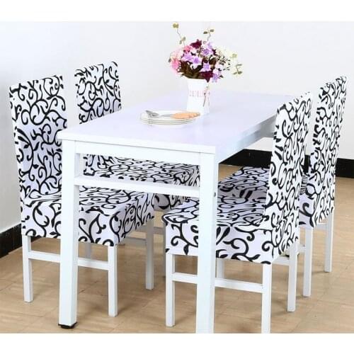 Stretchy Dining Chair Cover Short Chair Covers Washable Protector Seat Slipcover For Wedding Party Restaurant Banquet Home Dec