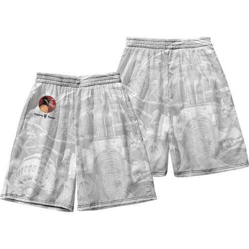 Hot Sale Male Casual Loose Swim Trunks Shorts Mens Print Short Swimwear Quick Dry Swimsuits Surf Board Beach Wear