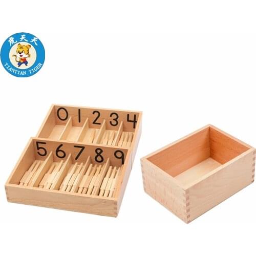 Montessori teaching aids Kindergarten wooden Toys Math children baby number count prop preschool education Puzzle toys
