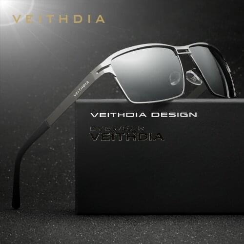 VEITHDIA Stainless Steel Mens Sun Glasses Polarized Driving Oculos masculino Male Eyewear Accessories Sunglasses For Men 2711