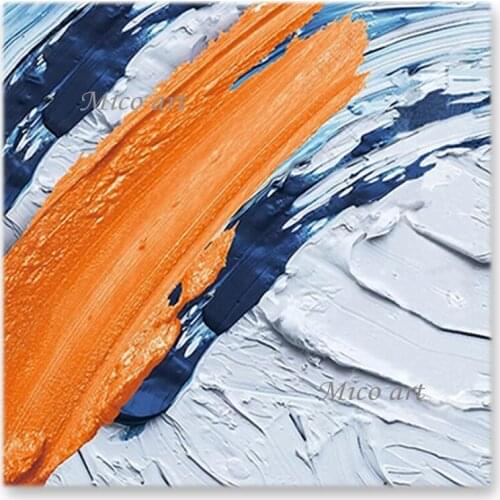 Cheap Heavy Texture Thick Acrylic Painting Unframed Canvas Wall Picture Art Modern Home Decoration Showpiece Wall Paintings