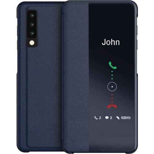 Original Smart View Window Flip Case Cover for Huawei P40 P30 P20 P10 Plus Mate 9 10 20 30 Pro Lite Leather Case