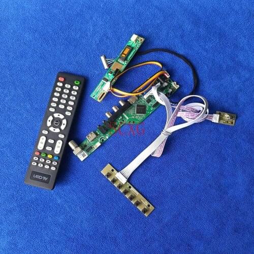 20 Pin LVDS DIY KitLCD display driver board Signal Analog For N141X3/N141X5/N141X6/N141X8 1024*768 USB VGA HDMI-compatible 1CCFL