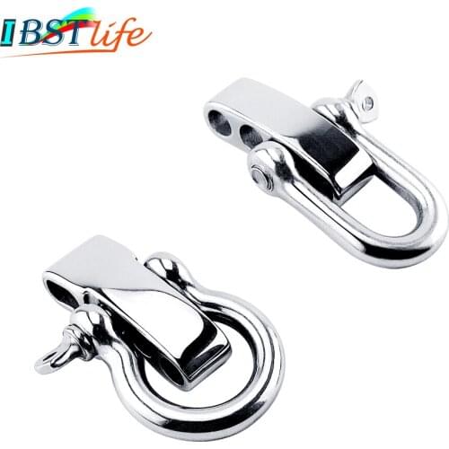 Stainless Steel 304 D Bow Adjustable Shackle Buckles Paracord Bracelet Parachute Cord Hardware DIY Outdoor Travel Kits Carabiner