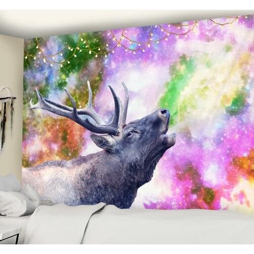 Christmas Fantasy scene tapestry home decoration tapestry Christmas tree Bohemian Christmas tree large size tapestry