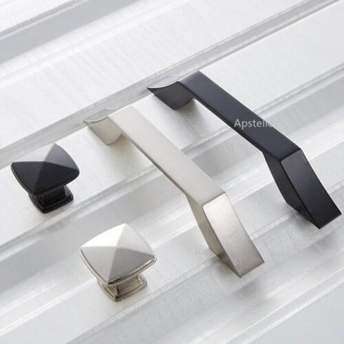 Kitchen Cabinet Knobs Cupboard Drawer Handle Dresser Door Pull Circular Nordic Style Silver Zinc Alloy